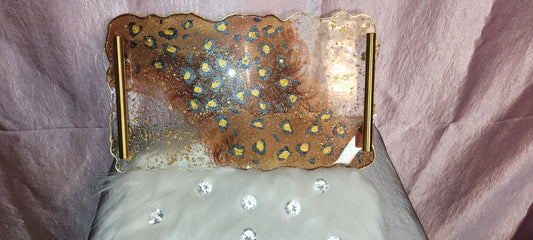 Leopard Print Vanity Tray