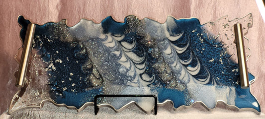 Navy Blue Vanity Tray